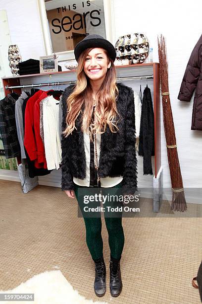 Gabrielle Wortman attends Sears Shop Your Way Digital Recharge Lounge on January 18, 2013 in Park City, Utah.