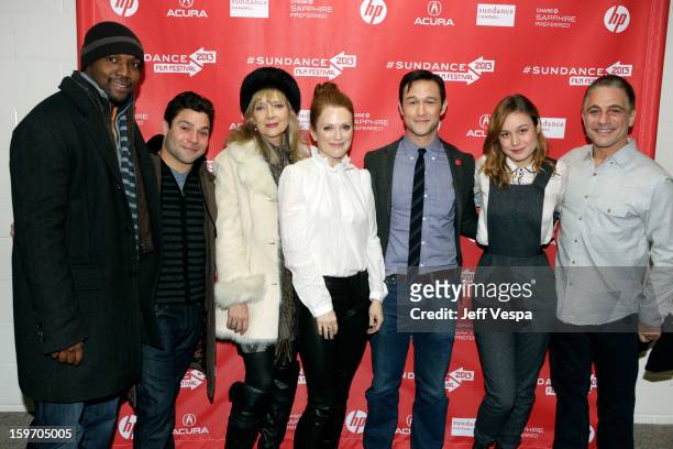 Actors Rob Brown, Jeremy Luke, Glenne Headly and Julianne Moore, actor/director Joseph Gordon-Levitt and actors Brie Larson and Tony Danza attend...