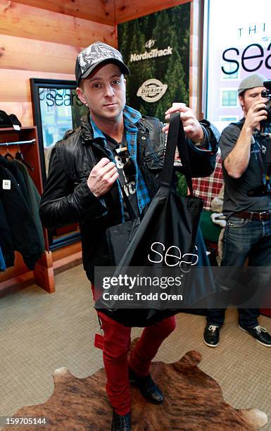 Ryan Tedder of OneRepublic attends Sears Shop Your Way Digital Recharge Lounge on January 18, 2013 in Park City, Utah.
