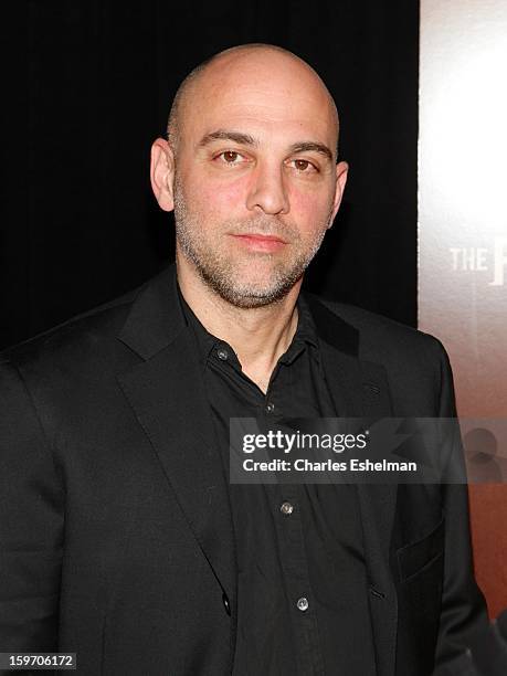 Director Marocs Siega attends "The Following" premiere at The New York Public Library on January 18, 2013 in New York City.