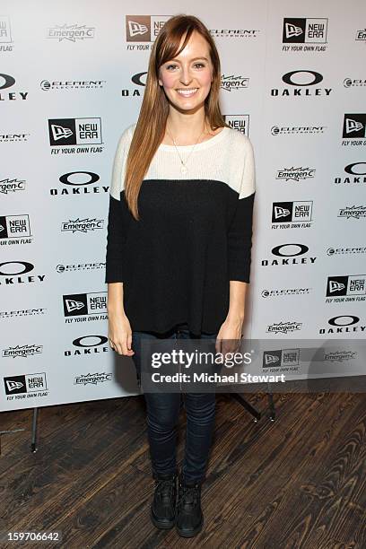 Actress Ahna O'Reilly attends Oakley Learn To Ride In Collaboration With New Era - Day 1 - 2013 Park City on January 18, 2013 in Park City, Utah.