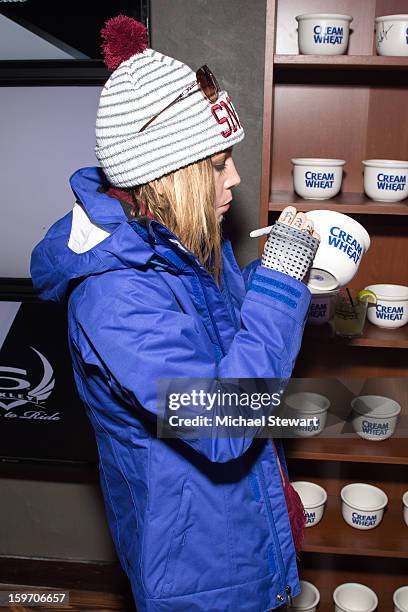 Musician Skylar Grey attends Oakley Learn To Ride In Collaboration With New Era - Day 1 - 2013 Park City on January 18, 2013 in Park City, Utah.