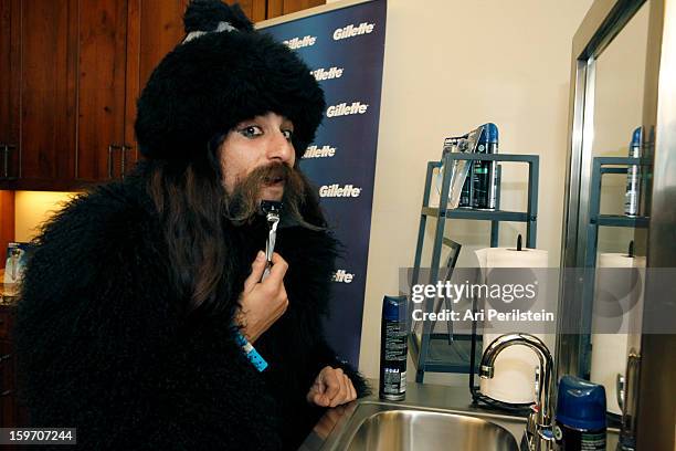 Singer Alexander Antebi attends Day 1 of Gillette Ask Couples at Sundance to "Kiss & Tell" if They Prefer Stubble or Smooth Shaven on January 18,...