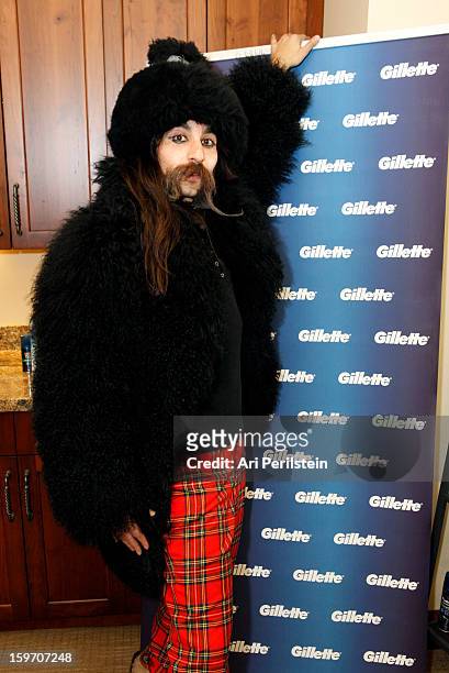 Singer Alexander Antebi attends Day 1 of Gillette Ask Couples at Sundance to "Kiss & Tell" if They Prefer Stubble or Smooth Shaven on January 18,...