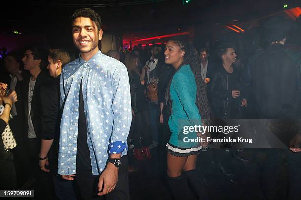 Noah Becker and guest attend the 'Michalsky Style Nite After Show Party - Mercesdes-Benz Fashion Week Autumn/Winter 2013/14' at Tempodrom on January...