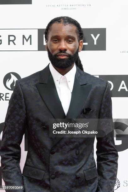 Wretch 32 attends the GRM Gala 2023 at Sky Garden on August 06, 2023 in London, England.