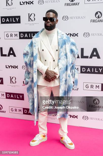 Wretch 32 attends the GRM Gala 2023 at Sky Garden on August 06, 2023 in London, England.