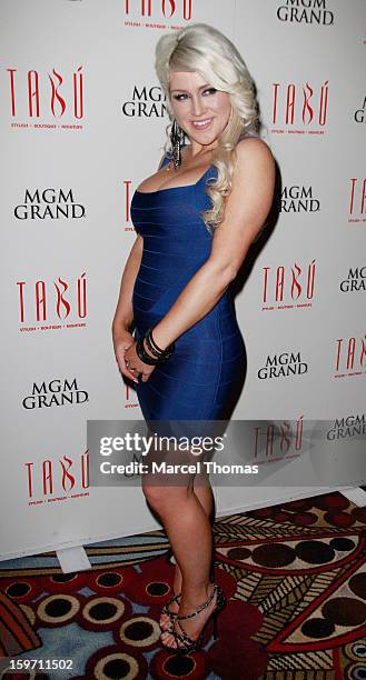 Adult film actress Nikki Phoenix hosts a pre-AVN Awards party at Tabu inside the MGM Grand on January 18, 2013 in Las Vegas, Nevada.