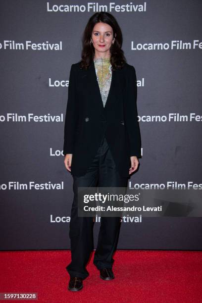 Ena Sendijarevic attends the red carpet at the 76th Locarno Film Festival on August 06, 2023 in Locarno, Switzerland.