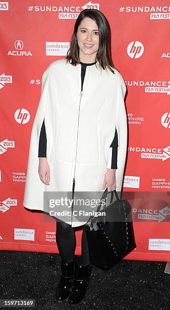 Mary Elizabeth Winstead attends 'The Spectacular Now' premiere at Library Center Theater during the 2013 Sundance Film Festival on January 18, 2013...