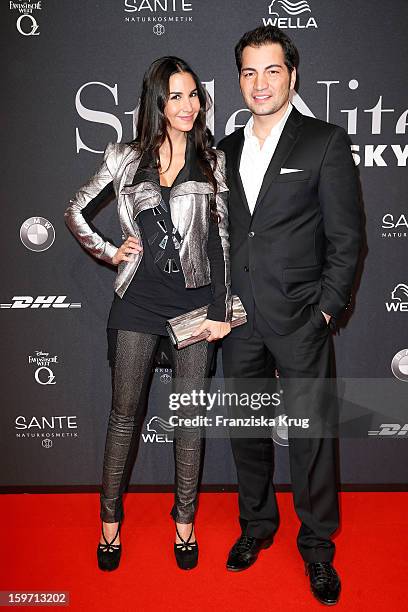 Sila Sahin and Buelent Sharif attend the 'Michalsky Style Nite Arrivals - Mercesdes-Benz Fashion Week Autumn/Winter 2013/14' at Tempodrom on January...