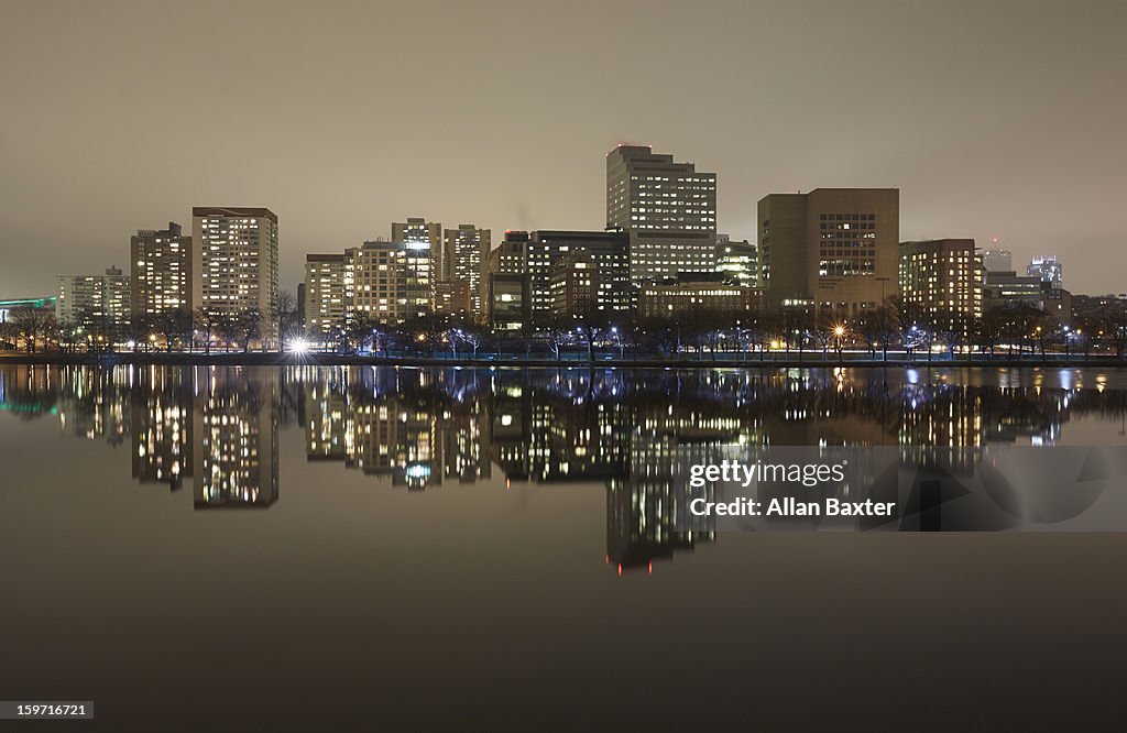Charles River Basin and Boston skyline