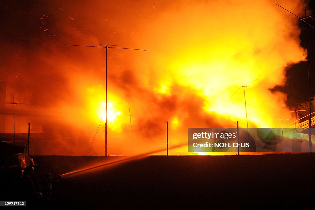 PHILIPPINES-ACCIDENT-FIRE