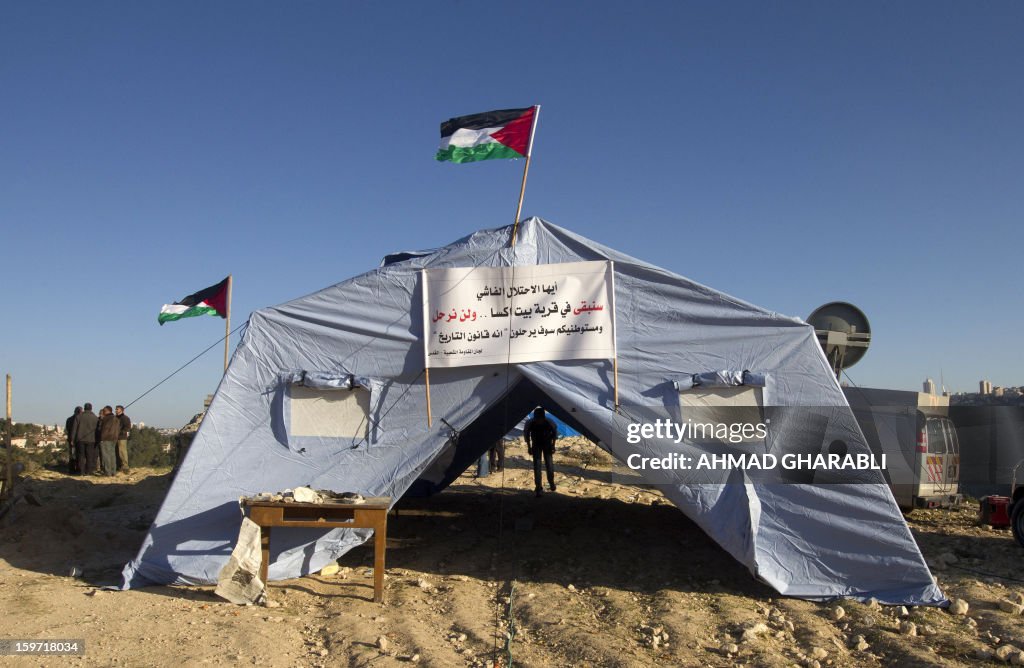 PALESTINIAN-ISRAEL-CONFLICT-PROTEST-OUTPOST