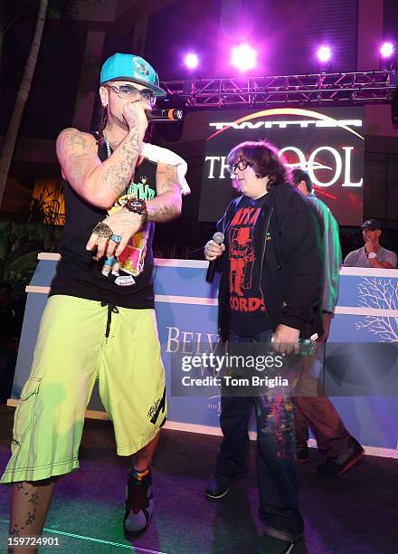 3 Loco Rappers 13 The Hip Hop Group Three Loco Performed At The Pool After Dark Stock ...