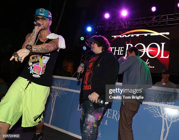3 Loco Rappers 13 The Hip Hop Group Three Loco Performed At The Pool After Dark Stock ...