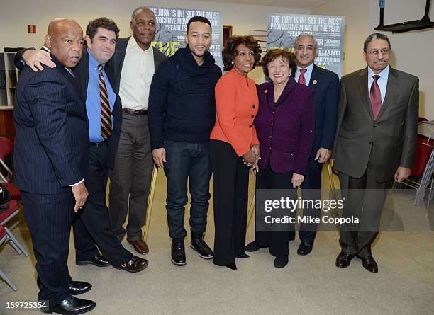 Congressman John Lewis, Director/writer Eugene Jarecki, Actor Danny Glover, Singer John Legend, Congresswoman Maxine Waters, Congresswoman Nita...