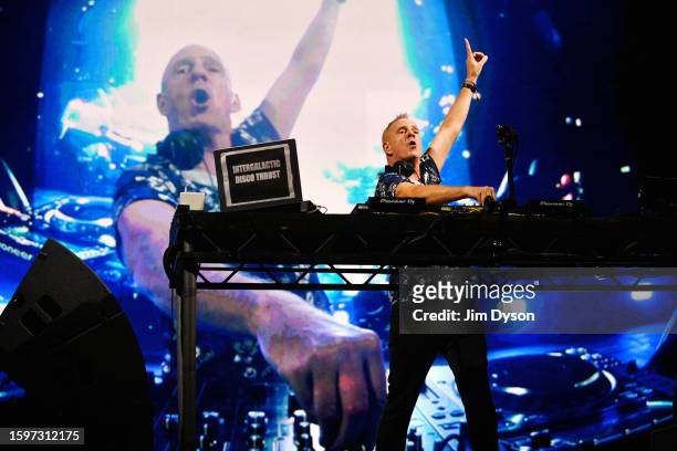 Fatboy Slim performs during the 2023 Wilderness Festival at Cornbury Park on August 06, 2023 in Charlbury, Oxfordshire.