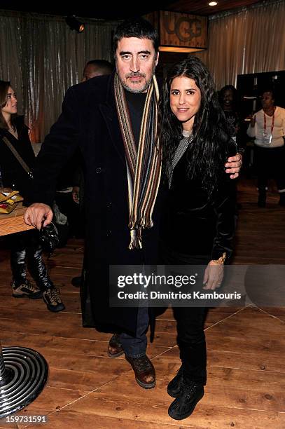 Alfred Molina and Francesca Gregorini attend Day 2 of Village At The Lift 2013 on January 19, 2013 in Park City, Utah.