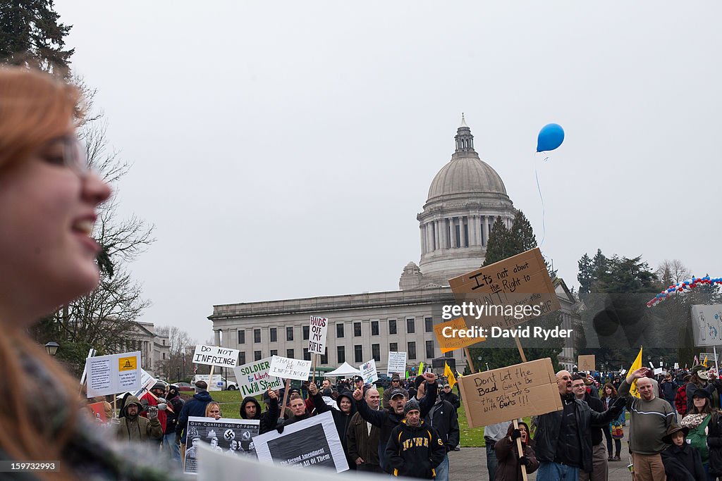 Pro-Gun Activists Rally in Washington State