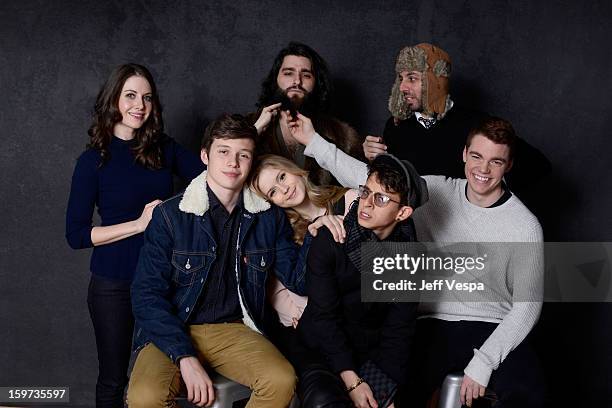 Actors Alison Brie, Nick Robinson, filmmaker Jordan Vogt-Roberts, actors Erin Moriarty, Moises Arias, writer Chris Galletta, and actor Gabriel Basso...