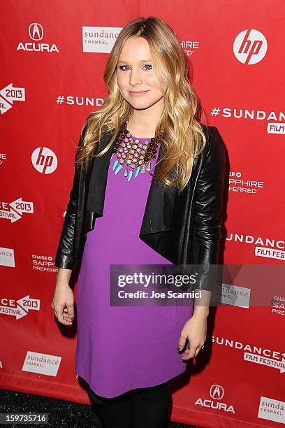 Kristen Bell arrives at "The Lifeguard" Premiere - 2013 Sundance Film Festival at Library Center Theater on January 19, 2013 in Park City, Utah.