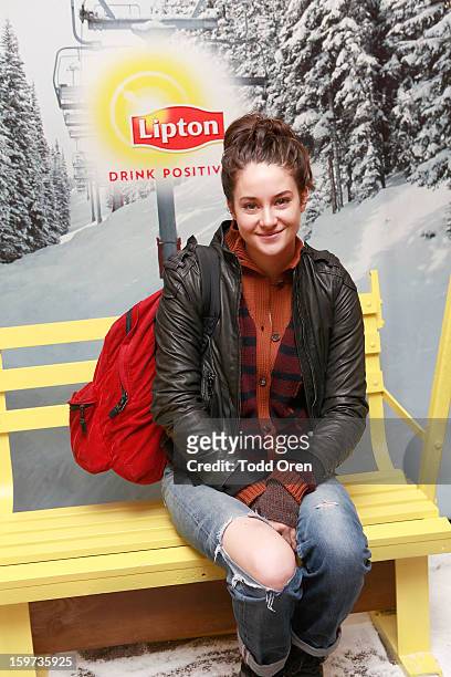Actress Shailene Woodley attends Day 2 of Sears Shop Your Way Digital Recharge Lounge on January 19, 2013 in Park City, Utah.