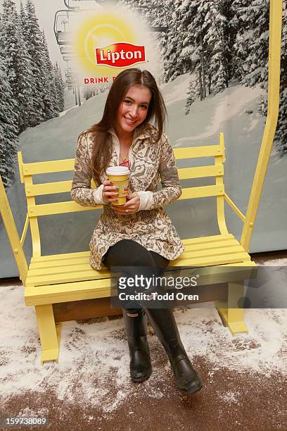 Singer Kate Voegele attends Day 2 of Sears Shop Your Way Digital Recharge Lounge on January 19, 2013 in Park City, Utah.