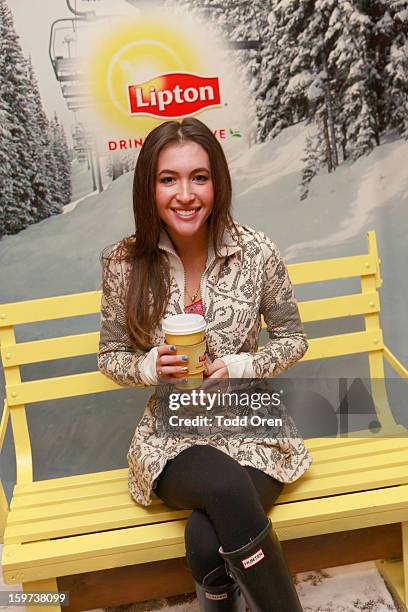 Singer Kate Voegele attends Day 2 of Sears Shop Your Way Digital Recharge Lounge on January 19, 2013 in Park City, Utah.