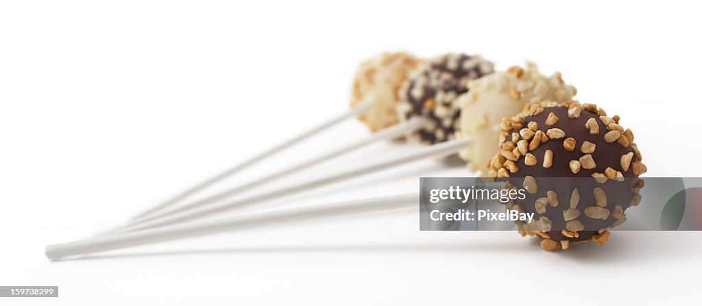 Cake pop - White and black chocolate with nuts
