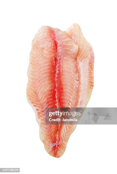 raw fish fillet - fillet stock pictures, royalty-free photos & images