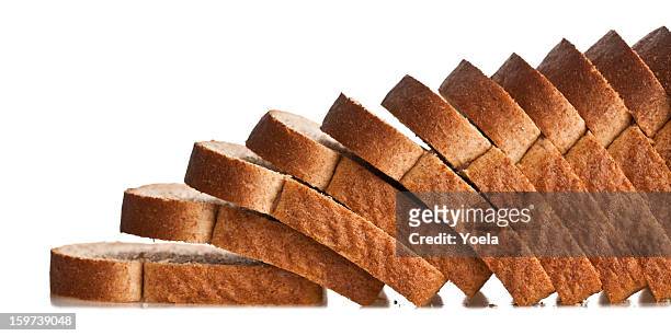 falling sliced bread - sliced bread bildbanksfoton och bilder