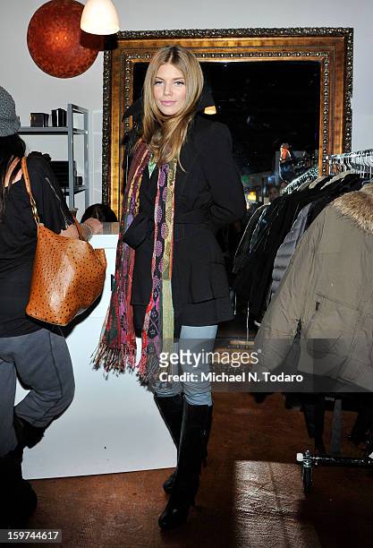 Annalynne Mccord attends the TR Suites Daytime Lounge - Day 2 on January 19, 2013 in Park City, Utah.