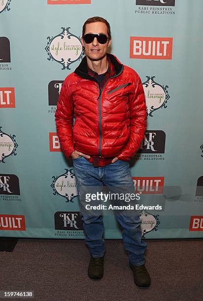 Actor Matthew McConaughey attends Day 2 of the Kari Feinstein Style Lounge on January 19, 2013 in Park City, Utah.