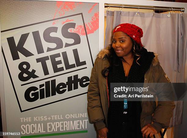 Actress Shar Jackson attends Gillette Ask Couples at Sundance to "Kiss & Tell" if They Prefer Stubble or Smooth Shaven - Day 2 on January 19, 2013 in...