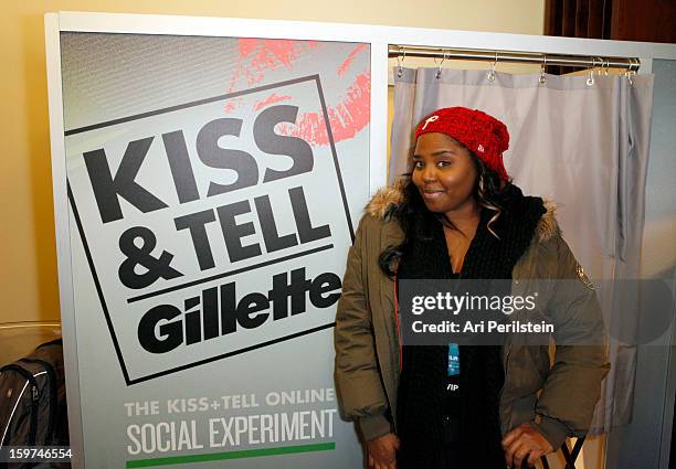 Actress Shar Jackson attends Gillette Ask Couples at Sundance to "Kiss & Tell" if They Prefer Stubble or Smooth Shaven - Day 2 on January 19, 2013 in...