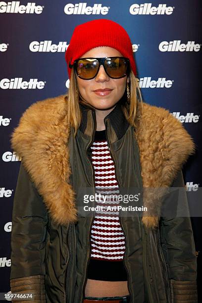 Actress Amanda Walsh attends Gillette Ask Couples at Sundance to "Kiss & Tell" if They Prefer Stubble or Smooth Shaven - Day 2 on January 19, 2013 in...