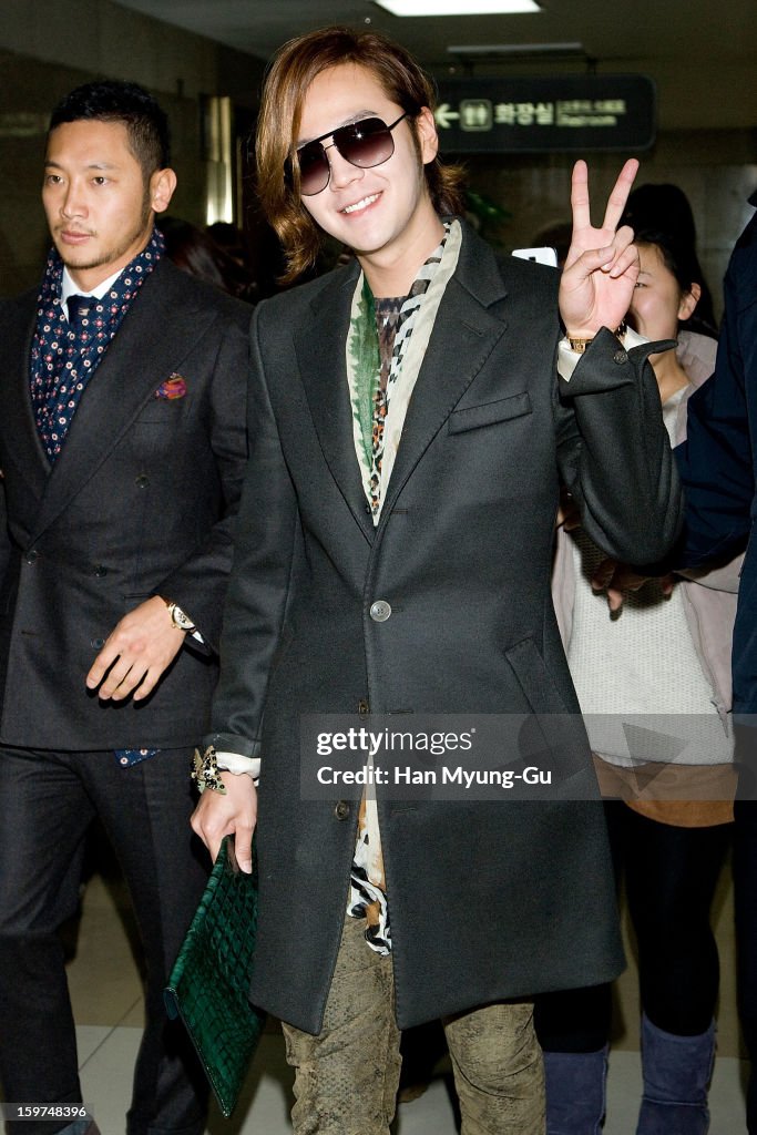 Jang Keun-Suk Sighting At Gimpo Airport