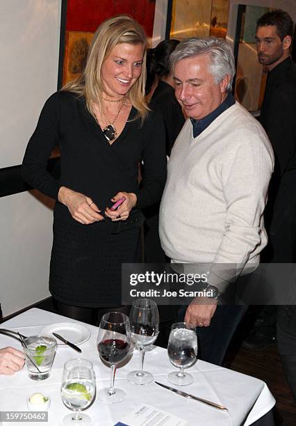 Guests attend the Facebook & Sundance Institute Dinner at Riverhorse Cafe during the 2013 Sundance Film Festival on January 19, 2013 in Park City,...