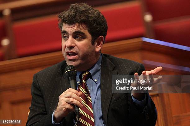 Director/writer Eugene Jarecki makes a few remarks at "The House I Live In" Washington DC Screening And Performance By John Legend at Shiloh Baptist...