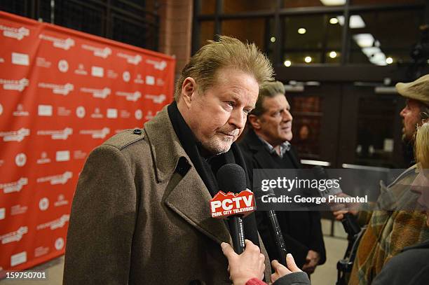 Musician Don Henley speaks at "The History Of The Eagles Part 1" premiere at Eccles Center Theatre during the 2013 Sundance Film Festival on January...