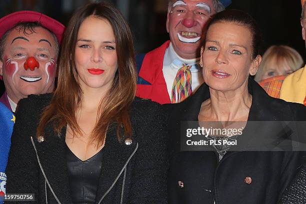 Pauline Ducruet and Princess Stephanie of Monaco attend the 37th International Circus Festival on January 19, 2013 in Monaco, Monaco.