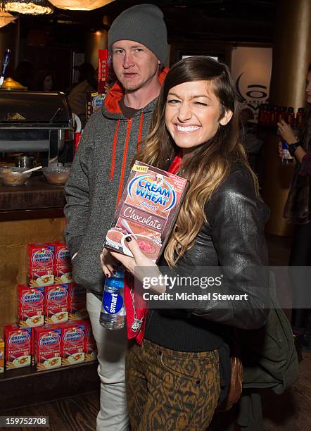 Musicians Jason Rosen and Gabrielle Wortman attend Oakley Learn To Ride In Collaboration With New Era on January 19, 2013 in Park City, Utah.