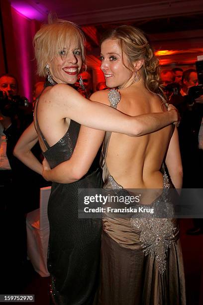 Nina Eichinger and Katja Eichinger attend the Germany Filmball 2013 on January 19, 2013 in Munich, Germany.
