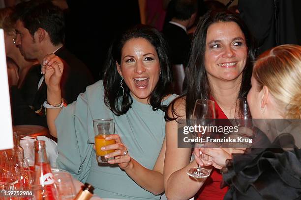 Minu Barati-Fischer and Katja von Garnier attend the Germany Filmball 2013 on January 19, 2013 in Munich, Germany.