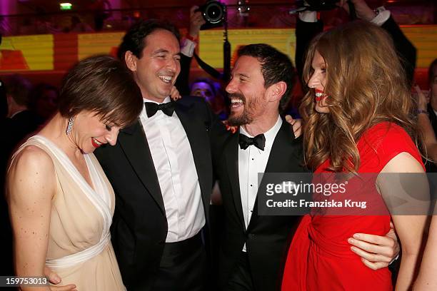 Christiane Paul, Martin Bachmann, Oliver Berben and Katrin Kraus attend the Germany Filmball 2013 on January 19, 2013 in Munich, Germany.