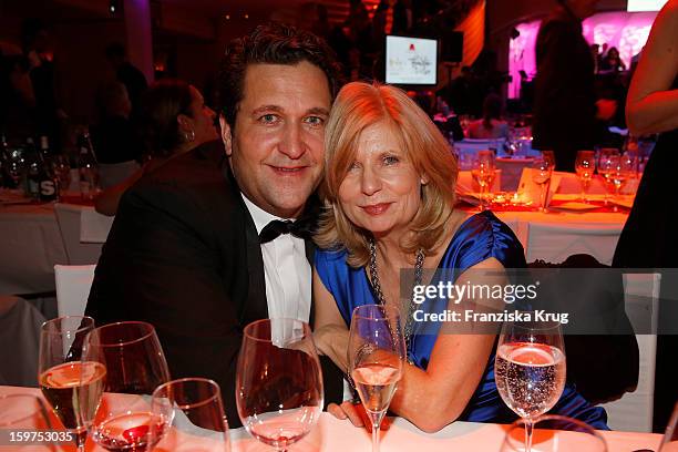 Sabine Postel and Christian M. Attend the Germany Filmball 2013 on January 19, 2013 in Munich, Germany.