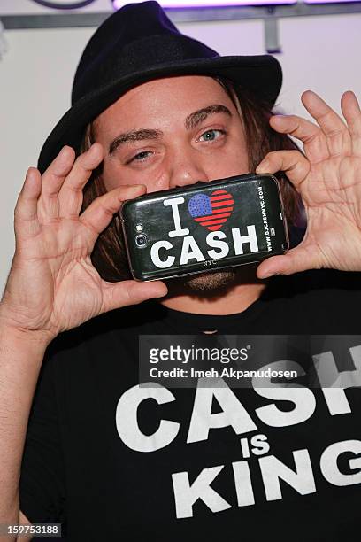 Cash spins at 'The Lifeguard' after party on January 19, 2013 in Park City, Utah.