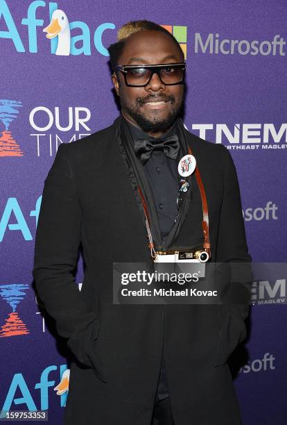 Musician will.i.am of the Black Eyed Peas attends the Inaugural Youth Ball hosted by OurTime.org at Donald W. Reynolds Center on January 19, 2013 in...