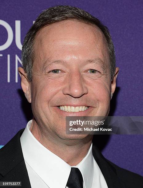 Maryland Governor Martin O'Malley attend the Inaugural Youth Ball hosted by OurTime.org at Donald W. Reynolds Center on January 19, 2013 in...